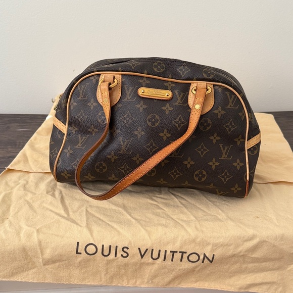 Authentic Louis Vuitton Dark Brown Monogram Satchel - Picture 1 of 4